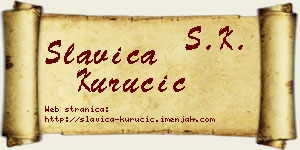 Slavica Kurucić vizit kartica